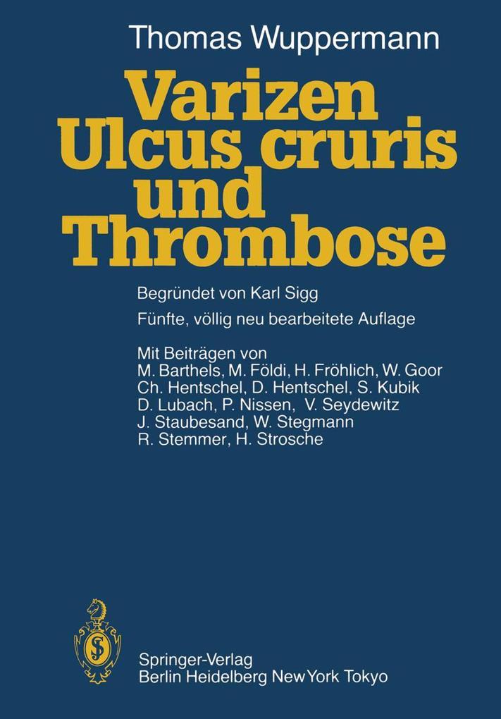 Varizen Ulcus cruris und Thrombose