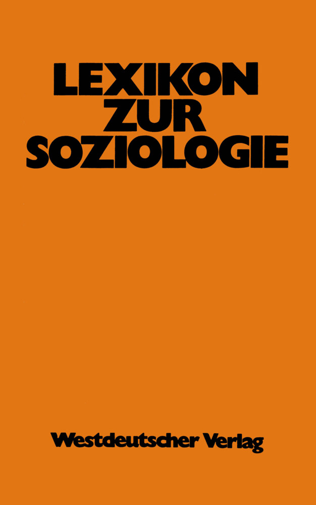 Lexikon zur Soziologie - Werner Fuchs-Heinritz