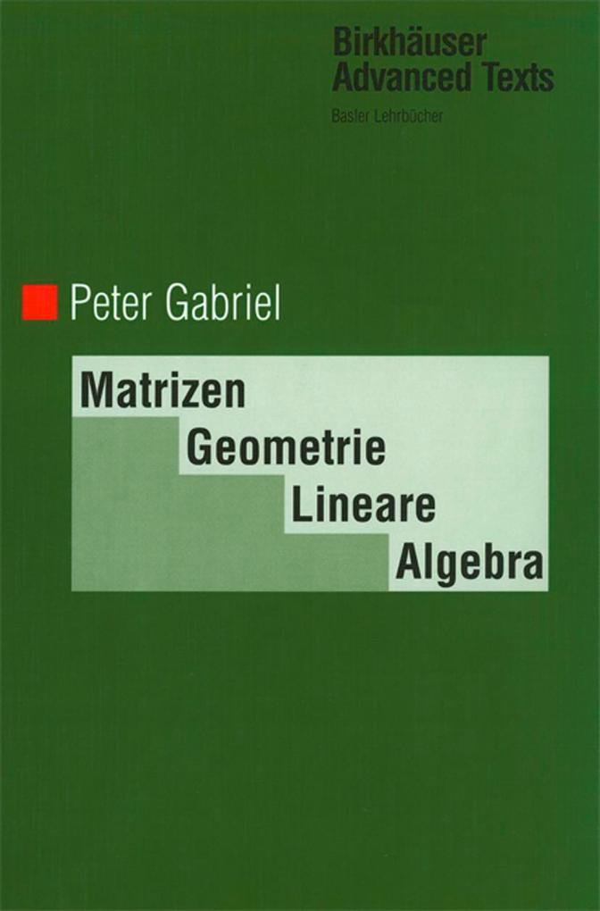 Matrizen Geometrie Lineare Algebra