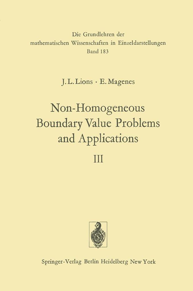 Non-Homogeneous Boundary Value Problems and Applications