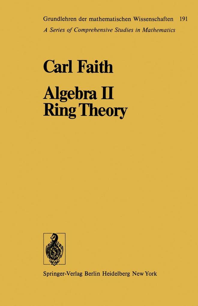 Algebra II Ring Theory