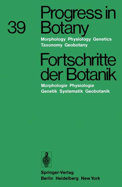 Progress in Botany / Fortschritte der Botanik - Heinz Ellenberg/ Karl Esser/ Hermann Merxmüller/ Eberhard Schnepf/ Hubert Ziegler