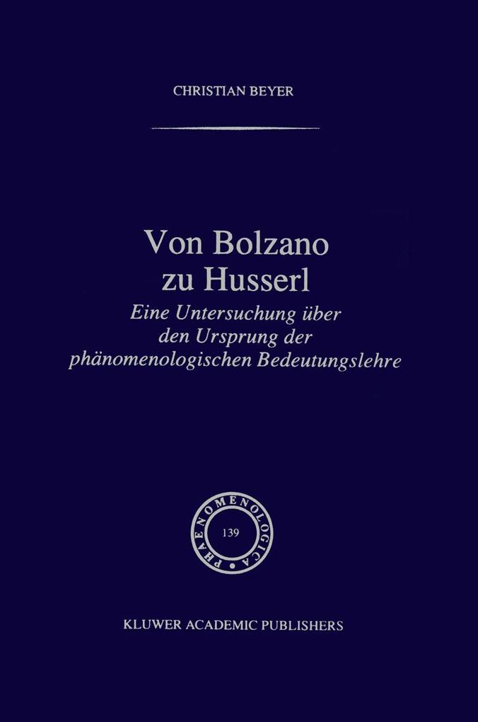 Von Bolzano zu Husserl
