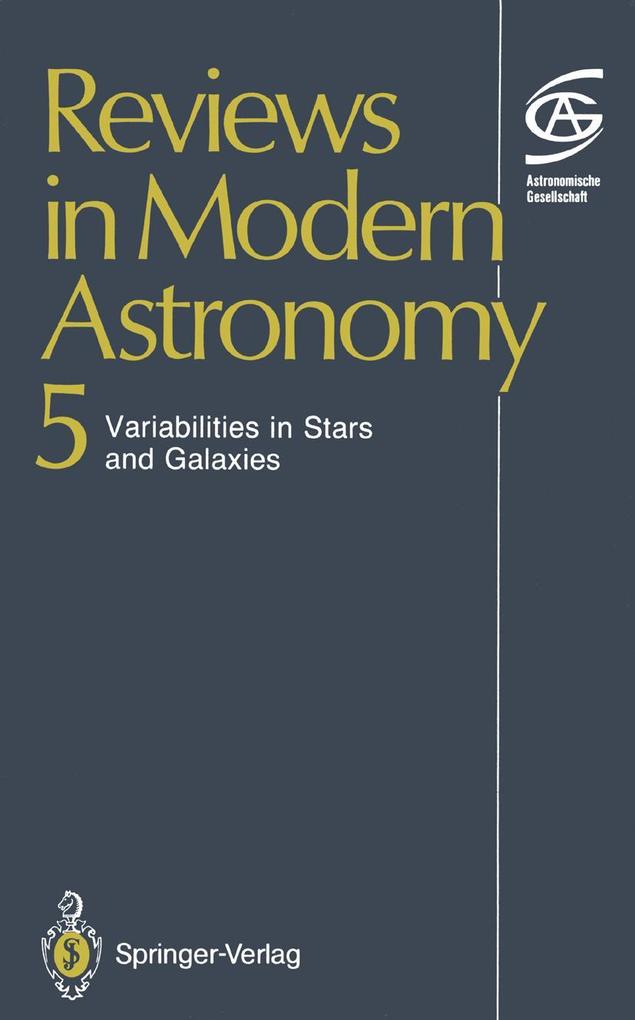 Reviews in Modern Astronomy