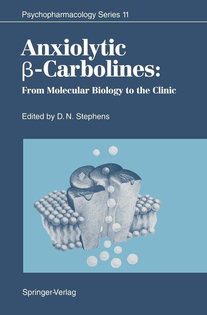 Anxiolytic -Carbolines