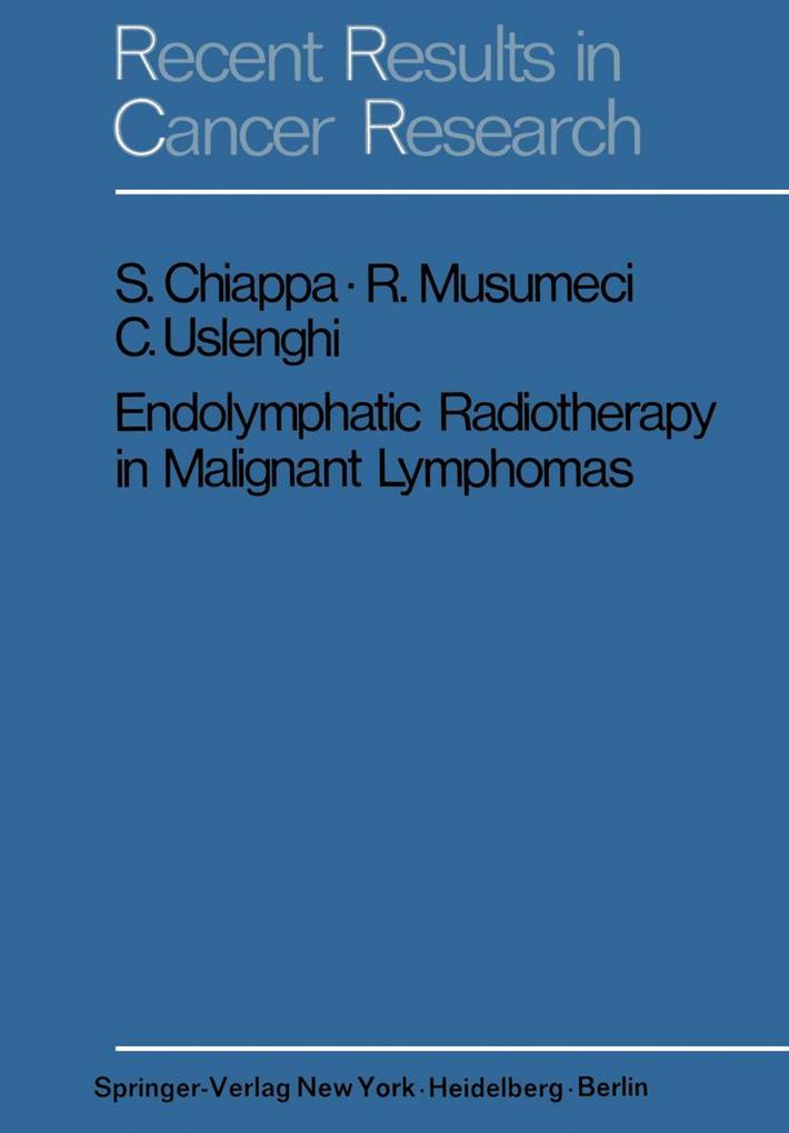 Endolymphatic Radiotherapy in Maglignant Lymphomas