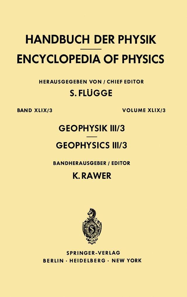 Geophysics III/Geophysik III