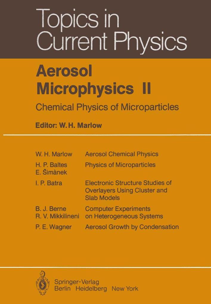Aerosol Microphysics II