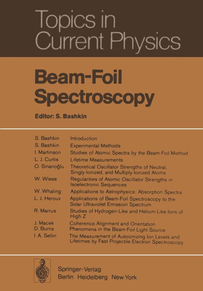 Beam-Foil Spectroscopy