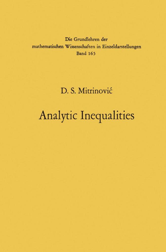 Analytic Inequalities