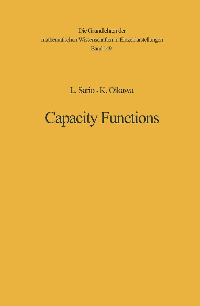 Capacity Functions