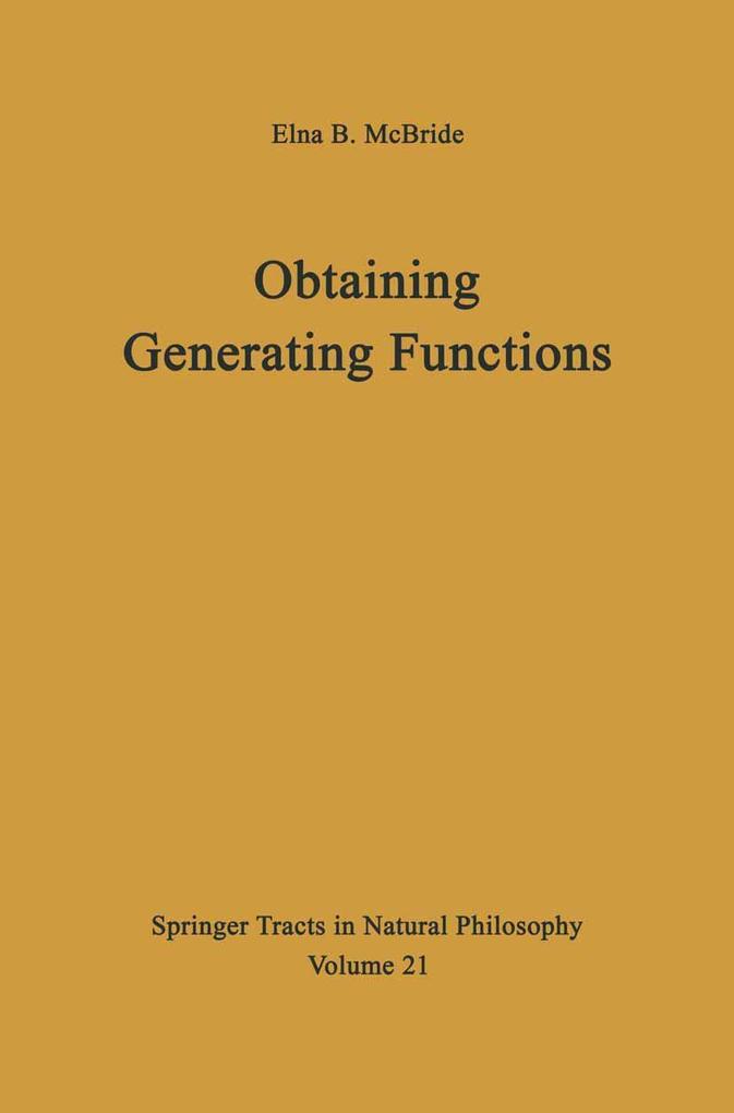 Obtaining Generating Functions