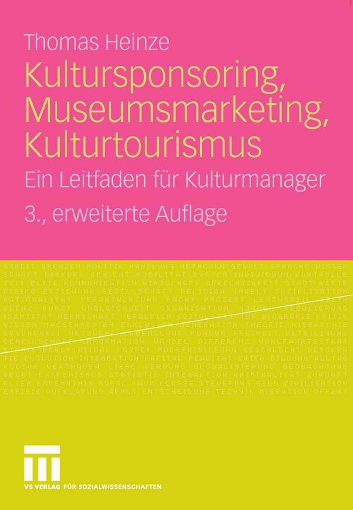 Kultursponsoring Museumsmarketing Kulturtourismus