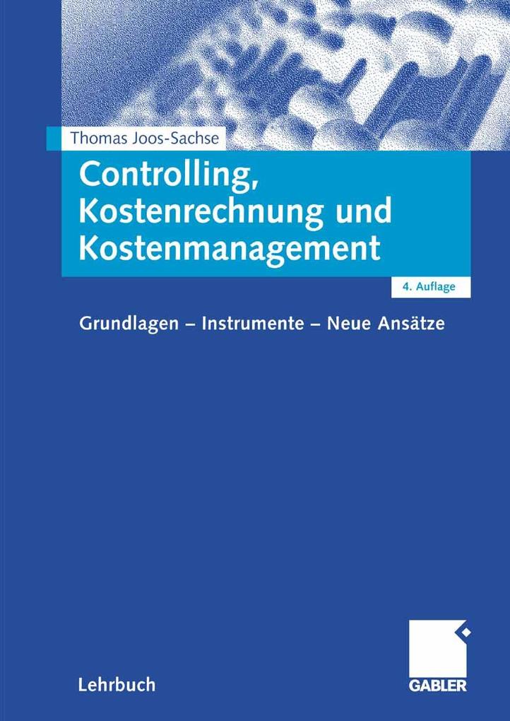 Gabler Verlag Controlling Kostenrechnung Und Kostenmanagement