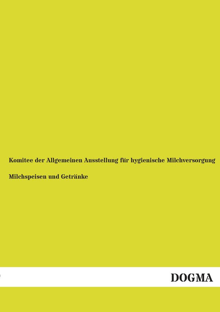 Milchspeisen und Getränke