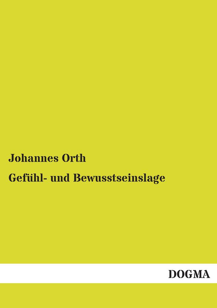 Gefühl- und Bewusstseinslage
