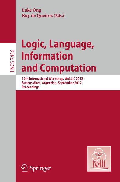 Logic Language Information and Computation