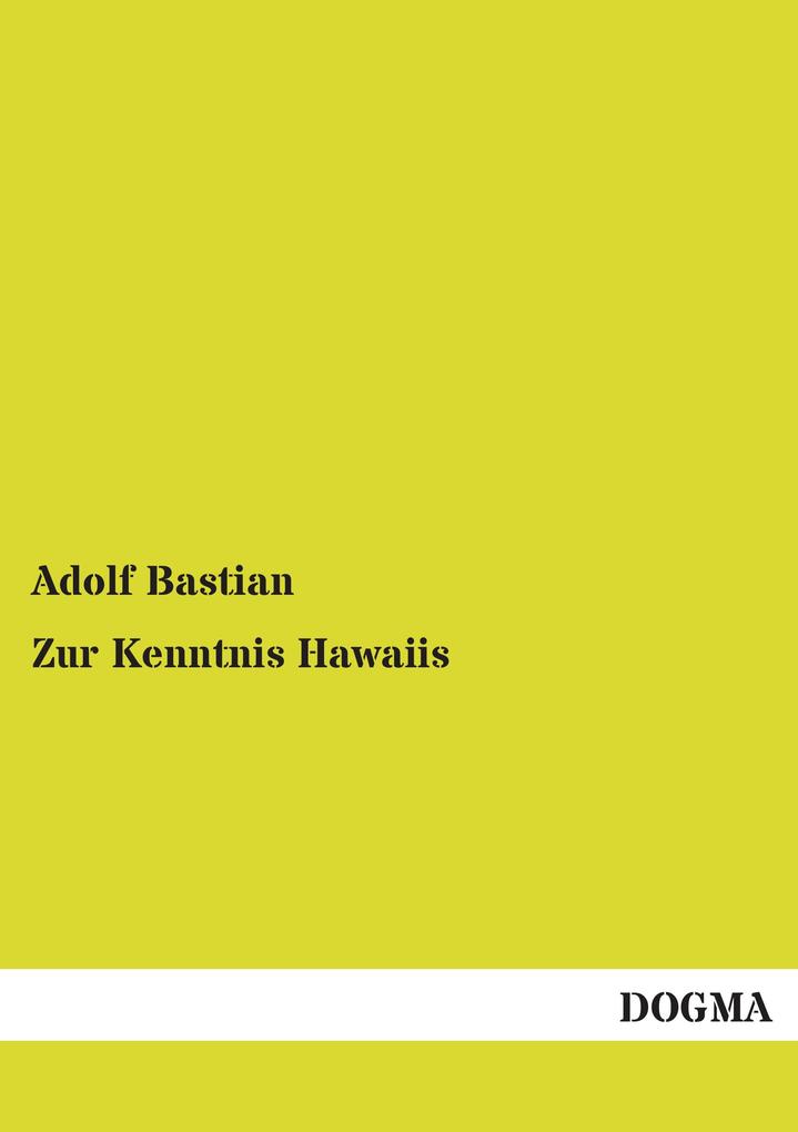 Zur Kenntnis Hawaiis