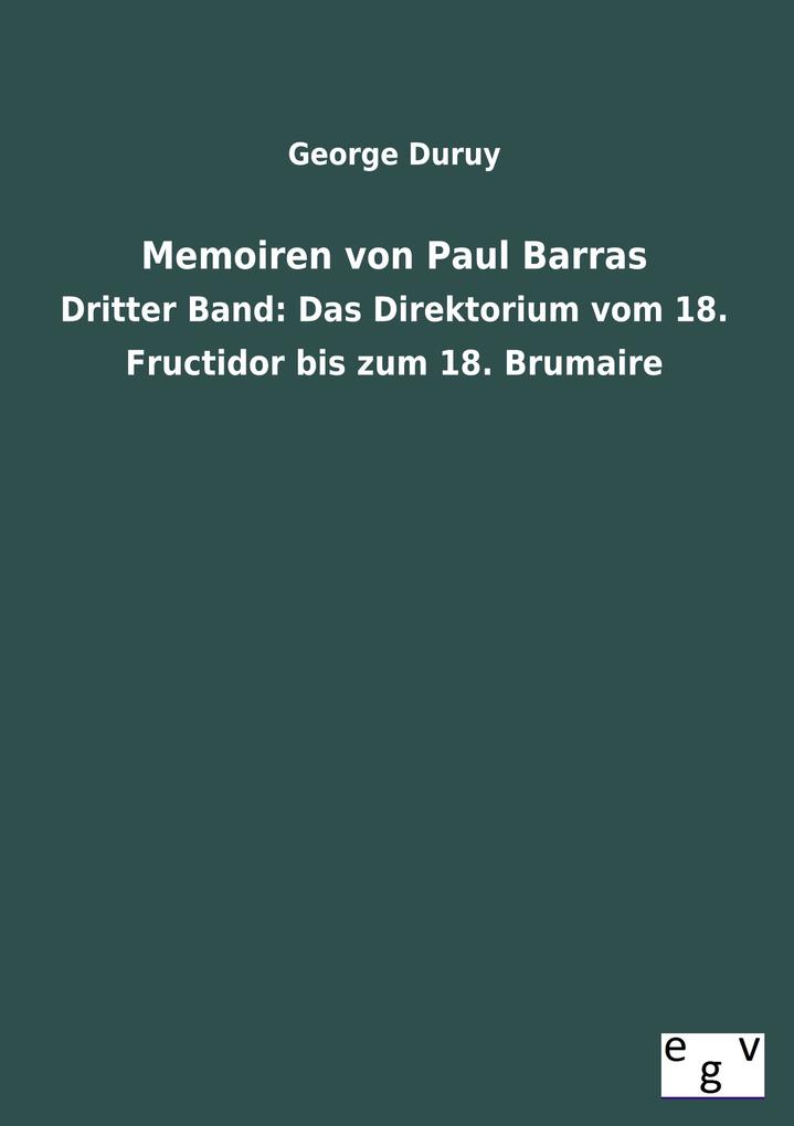 Memoiren von Paul Barras