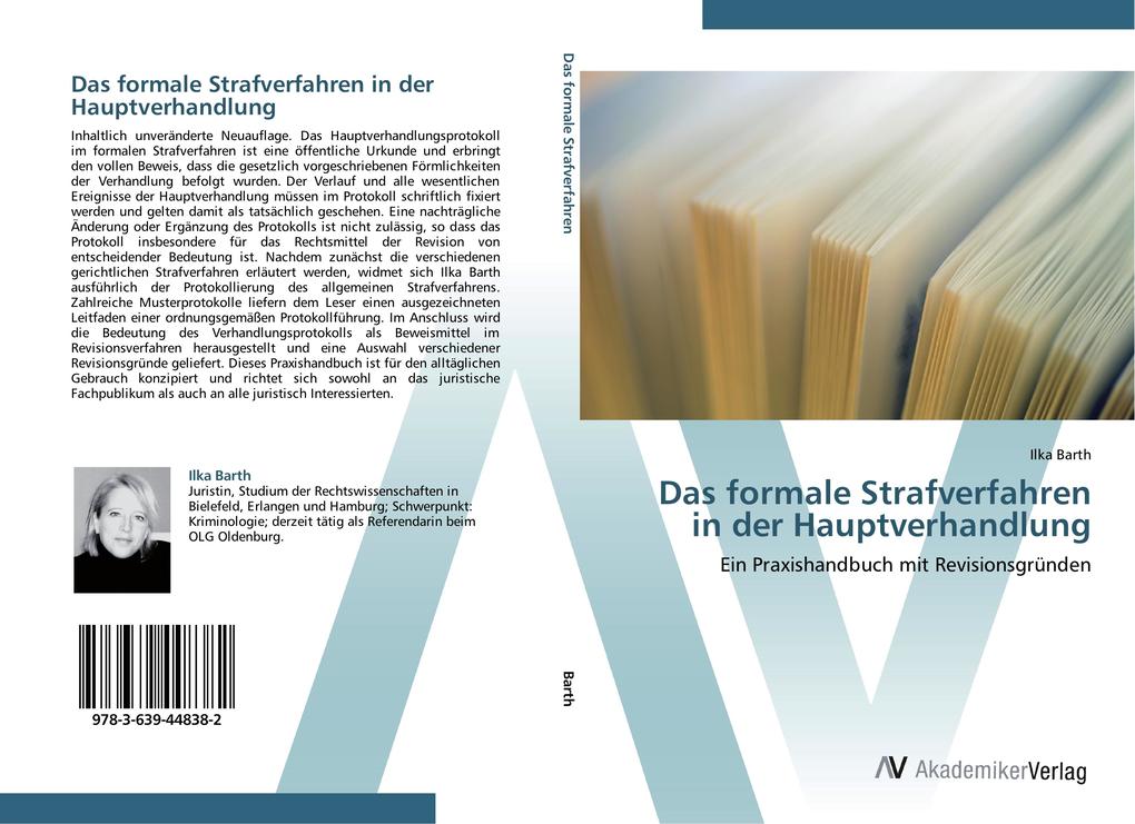 Das formale Strafverfahren in der Hauptverhandlung
