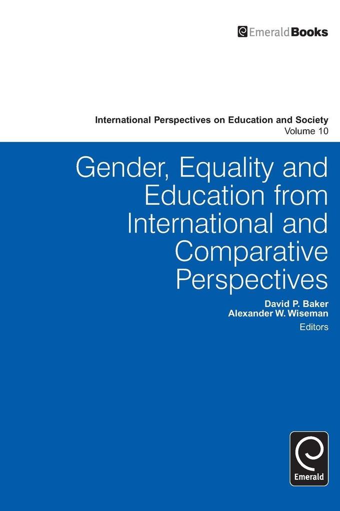 Gender Equality and Education from International and Comparative Perspectives