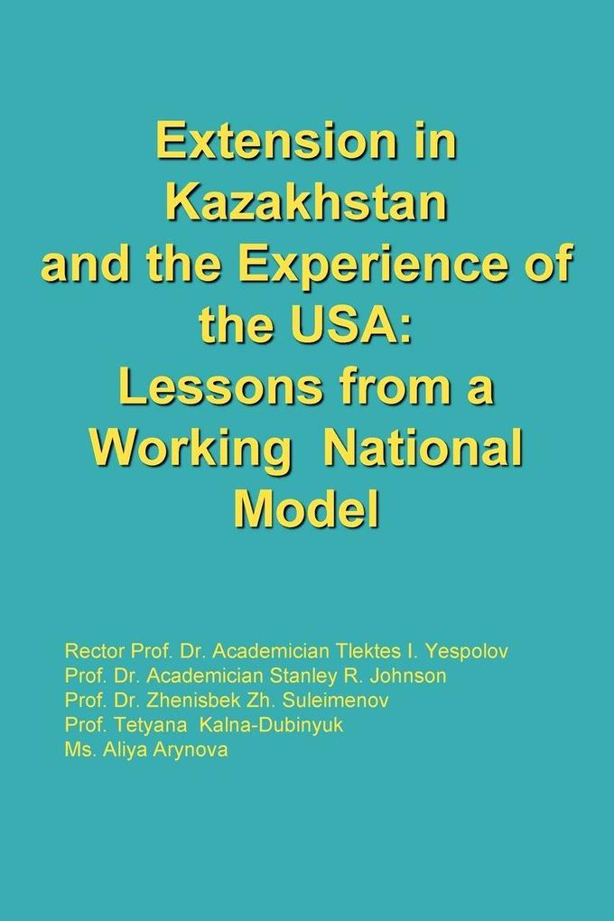 Extension in Kazakhstan and the Experience of the USA