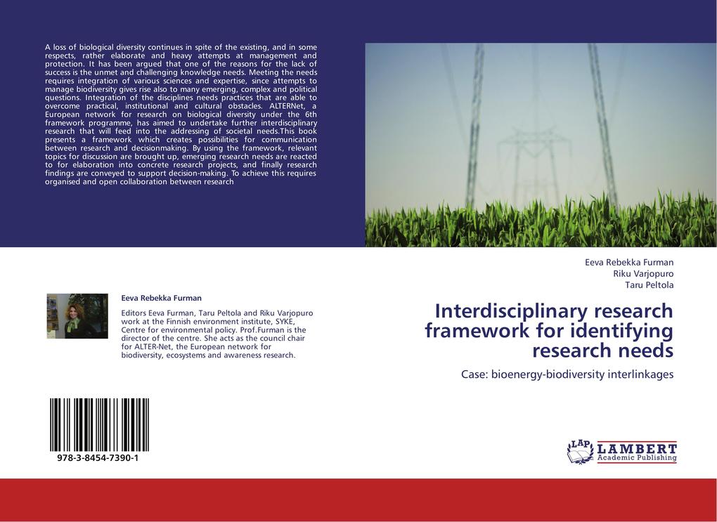 Interdisciplinary research framework for identifying research needs