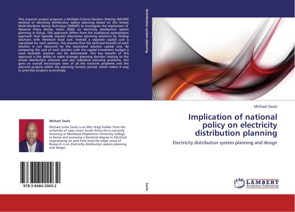 Implication of national policy on electricity distribution planning