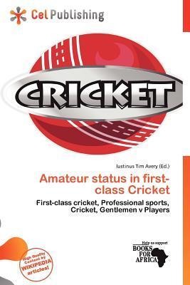 Amateur status in first-class Cricket