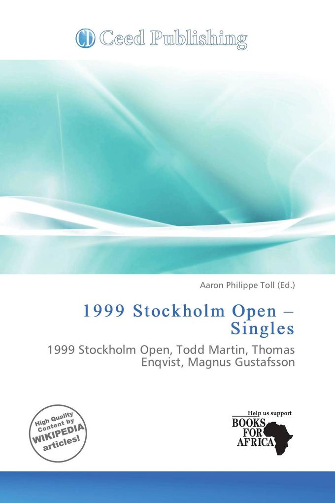 1999 Stockholm Open - Singles