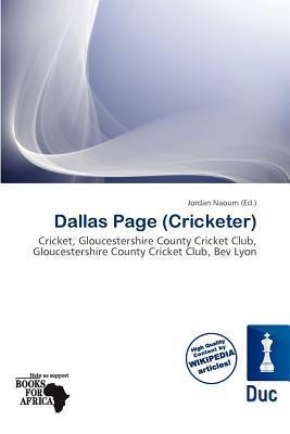 Dallas Page (Cricketer)