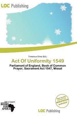 Act Of Uniformity 1549