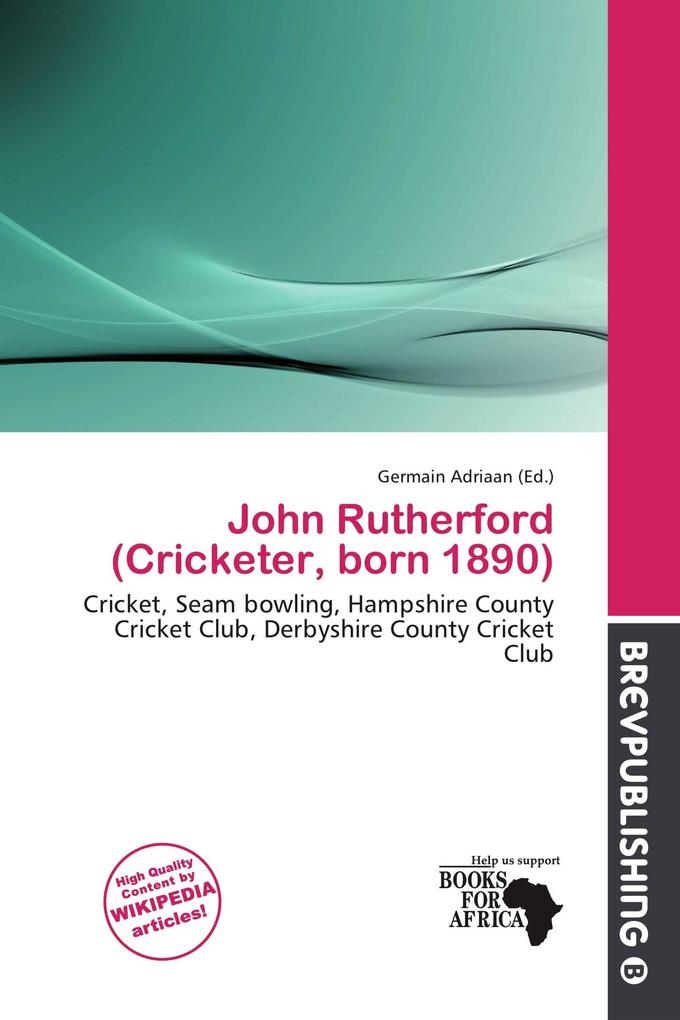 John Rutherford (Cricketer born 1890)