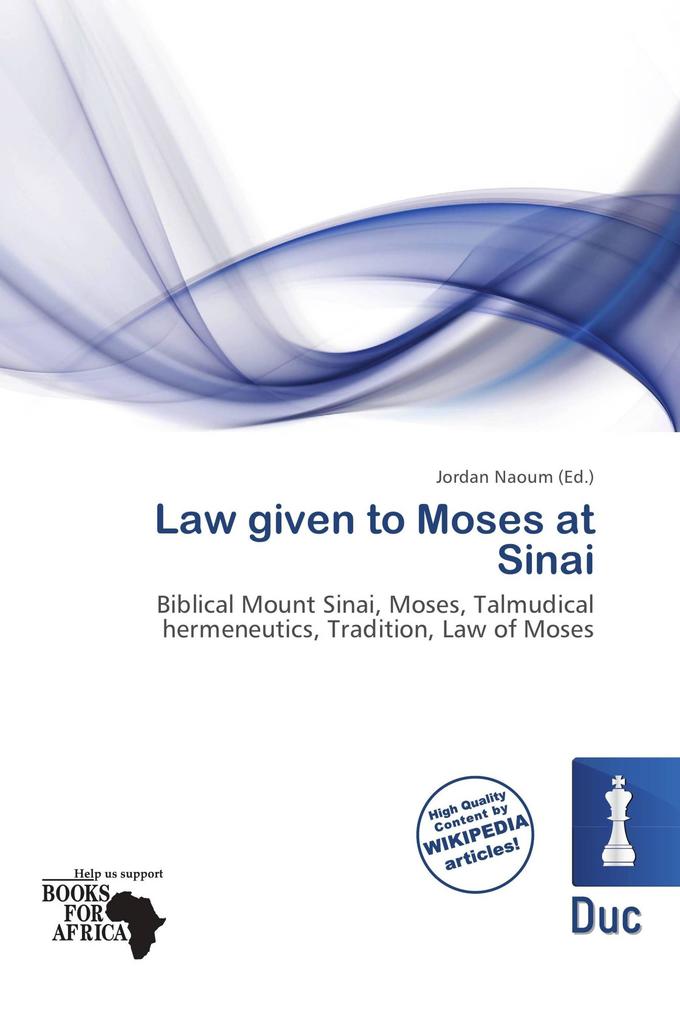 Law given to Moses at Sinai