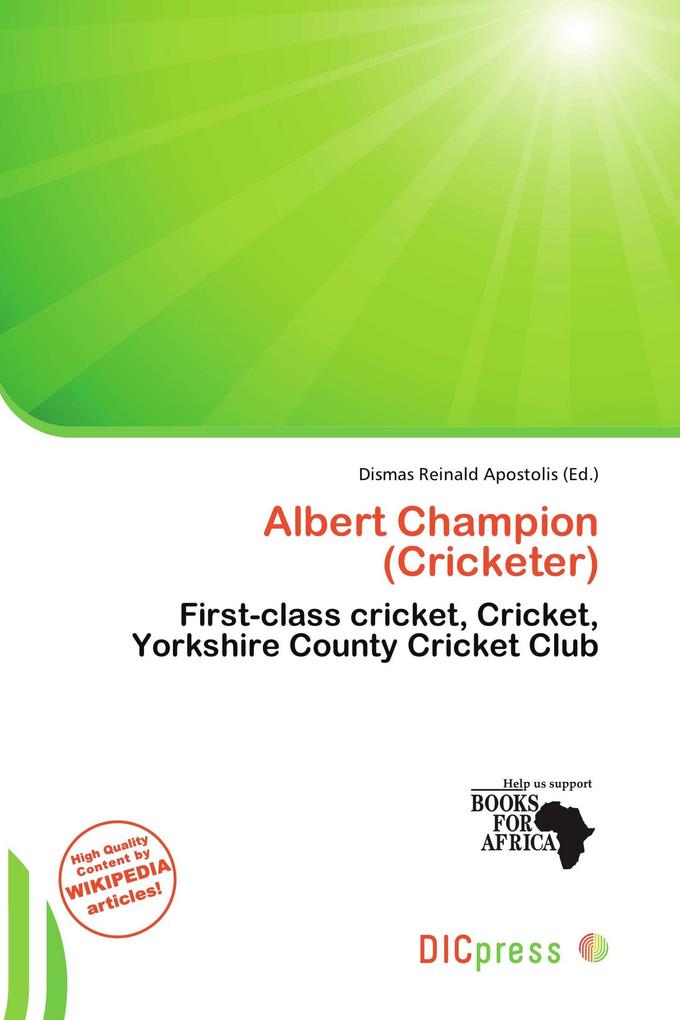 Albert Champion (Cricketer)