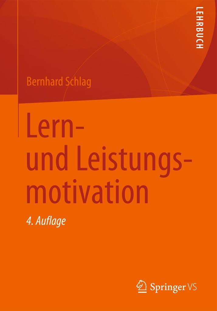 Springer Fachmedien Wiesbaden Lern- Und Leistungsmotivation
