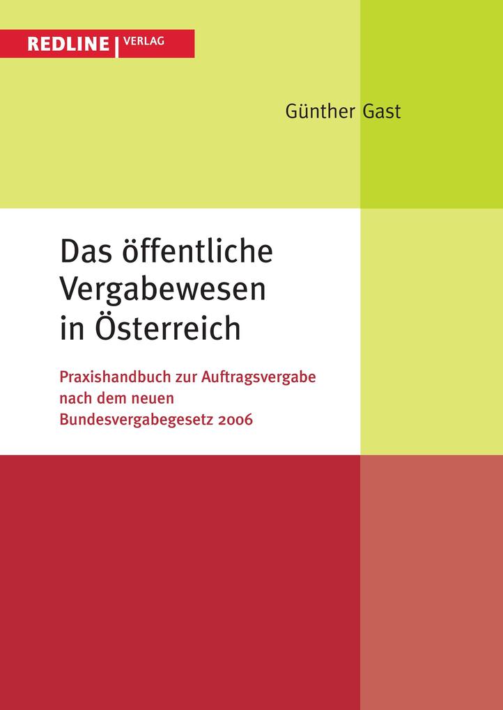 Das öffentliche Vergabewesen in Österreich