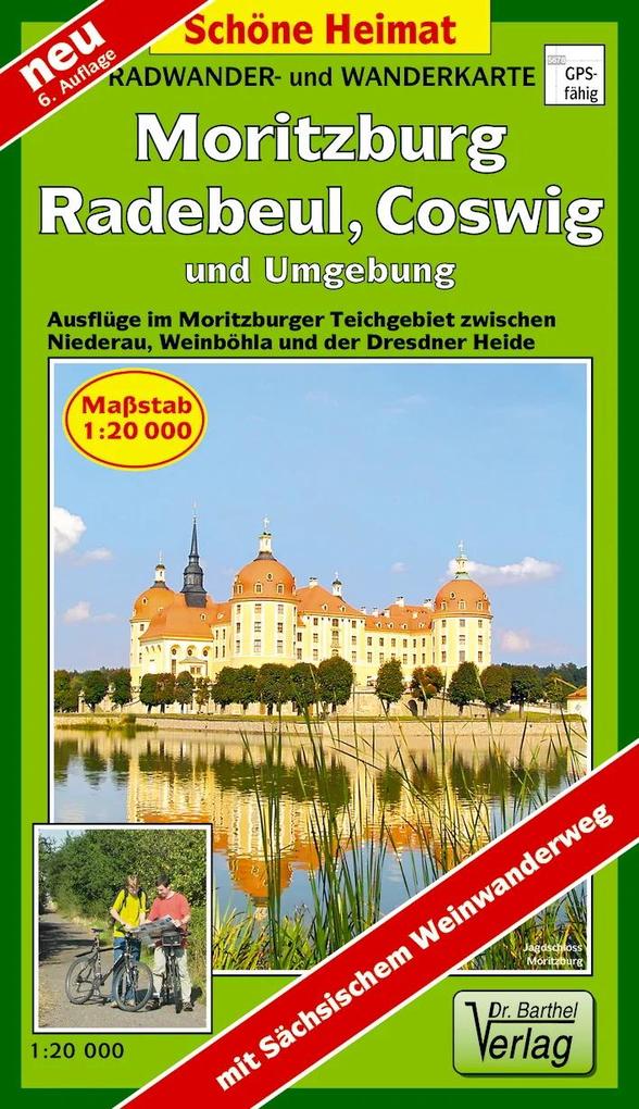 Moritzburg Radebeul Coswig und Umgebung 1 : 20 000. Radwander- und Wanderkarte