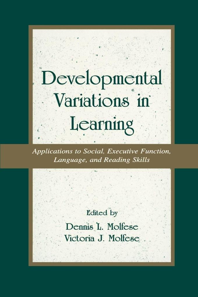 Developmental Variations in Learning