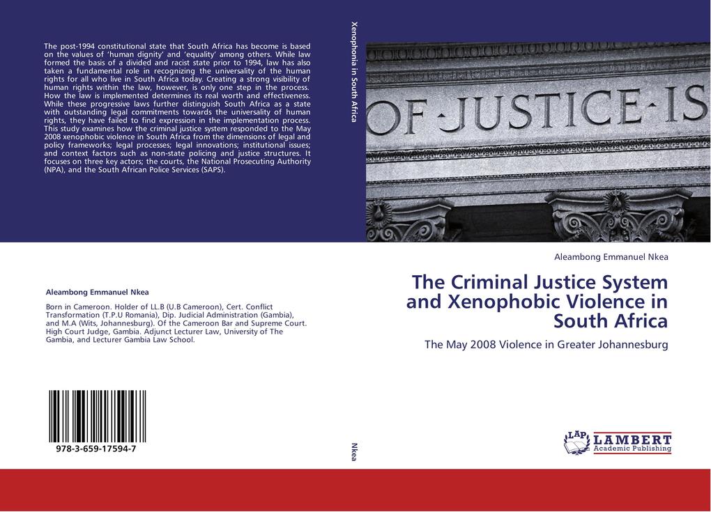 The Criminal Justice System and Xenophobic Violence in South Africa - Aleambong Emmanuel Nkea