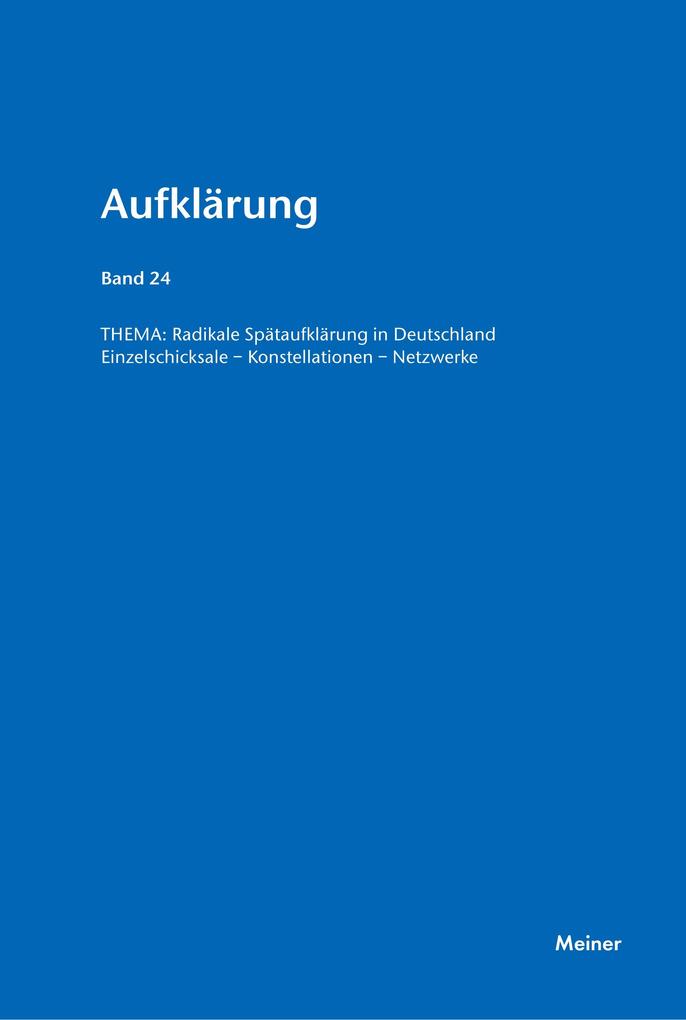 Radikale Spätaufklärung in Deutschland