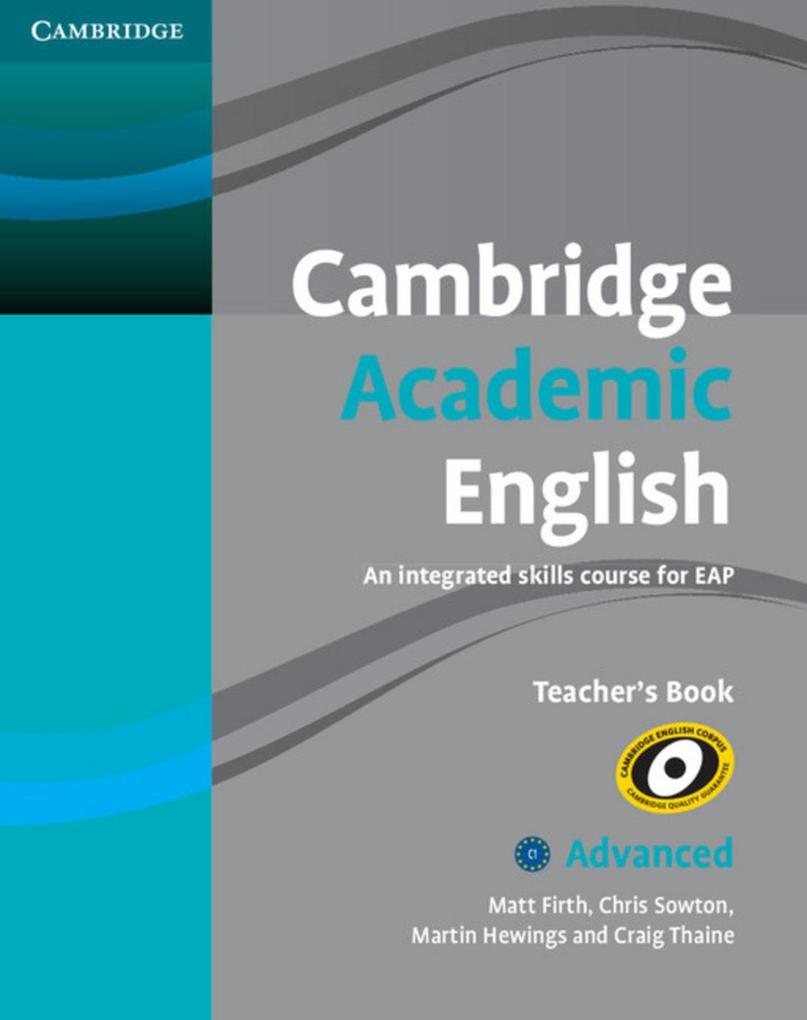 Cambridge Academic English. Advanced. Teacher‘s Book C2