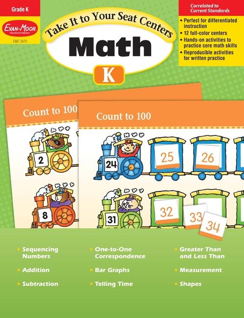 Take It to Your Seat: Math Centers Kindergarten Teacher Resource