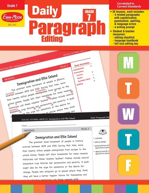 Daily Paragraph Editing Grade 7 Teacher Edition