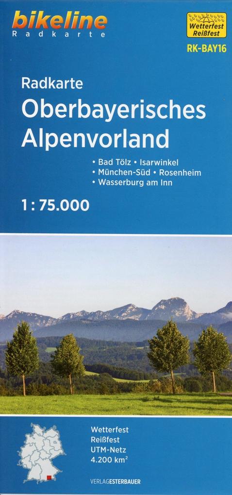 Bikeline Radkarte Oberbayerisches Alpenvorland 1 : 75 000