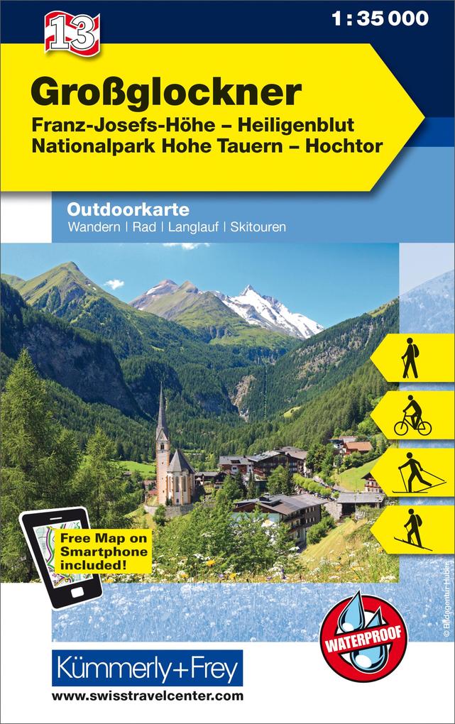 KuF Österreich Outdoorkarte 13 Großglockner 1 : 35 000