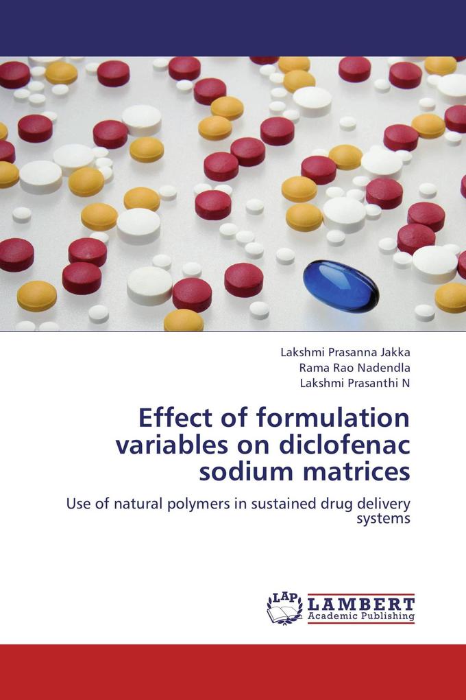 Effect of formulation variables on diclofenac sodium matrices