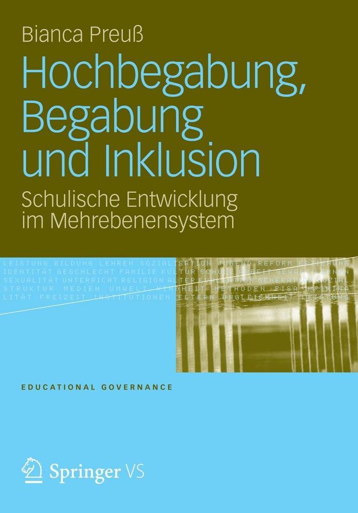 Vs Verlag Für Sozialwissenschaften Hochbegabung Begabung Und Inklusion