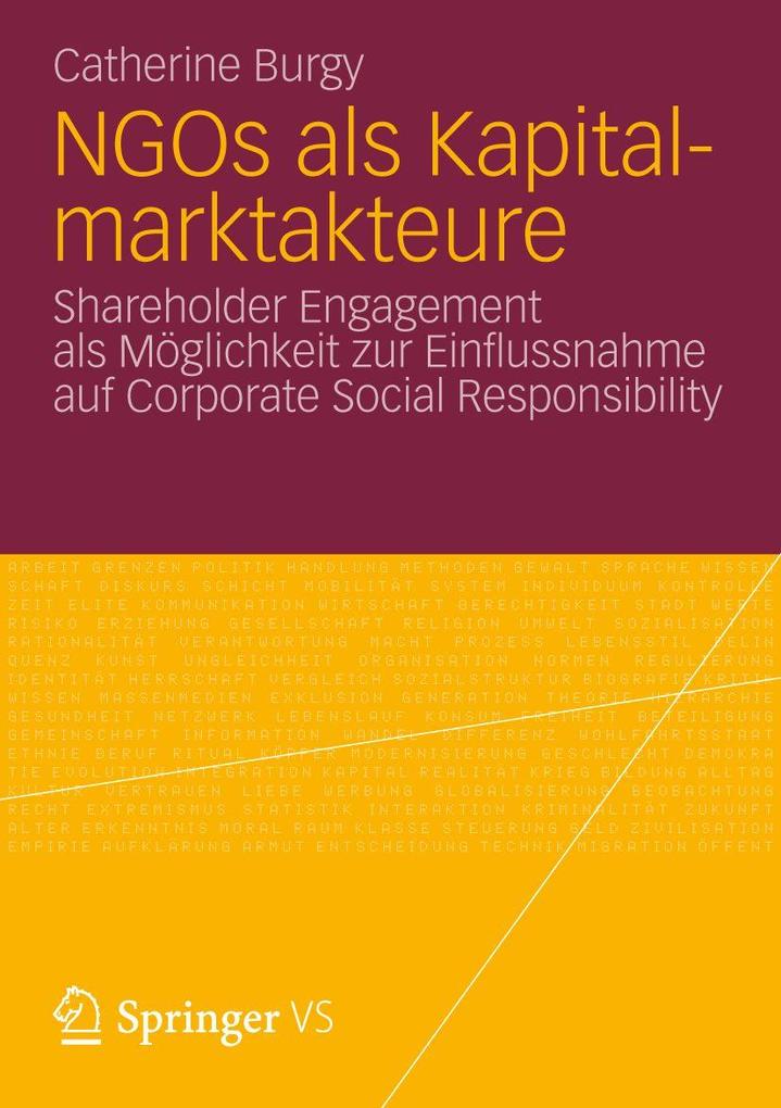 NGOs als Kapitalmarktakteure
