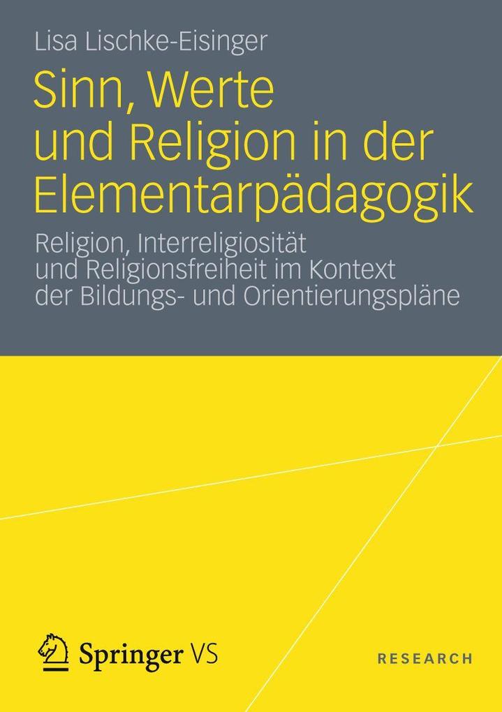 Sinn Werte und Religion in der Elementarpädagogik